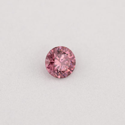 GIA Certified 0.10ct Fancy Intense Pink Natural Argyle Pink Diamond Round Brilliant VS1