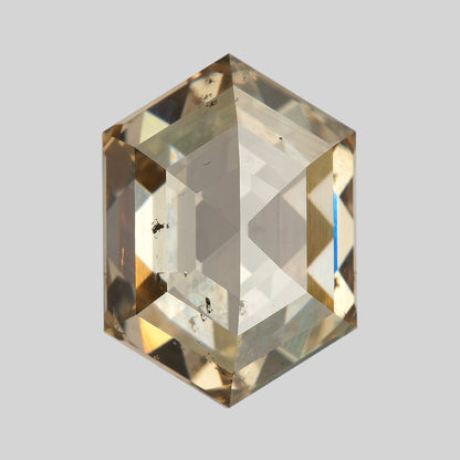 Pavilion view showing geometric underside facets. IGI-HEXA-5924-0195CT.