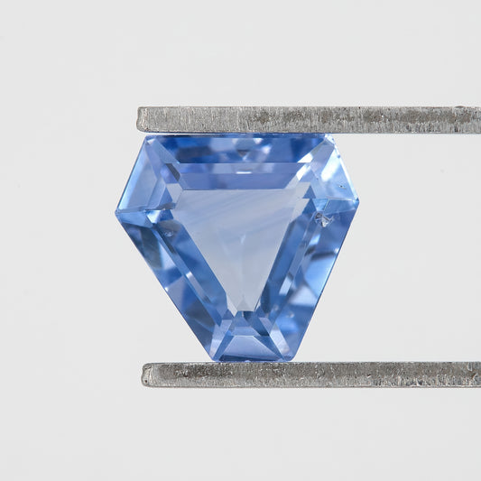 Cornflower to Sky Blue 1.20 Ct Sapphire | Unheated Fancy Geometric Cut Gemstone | Natural Sapphire for Bespoke Rings & Artistic Fine Jewelry