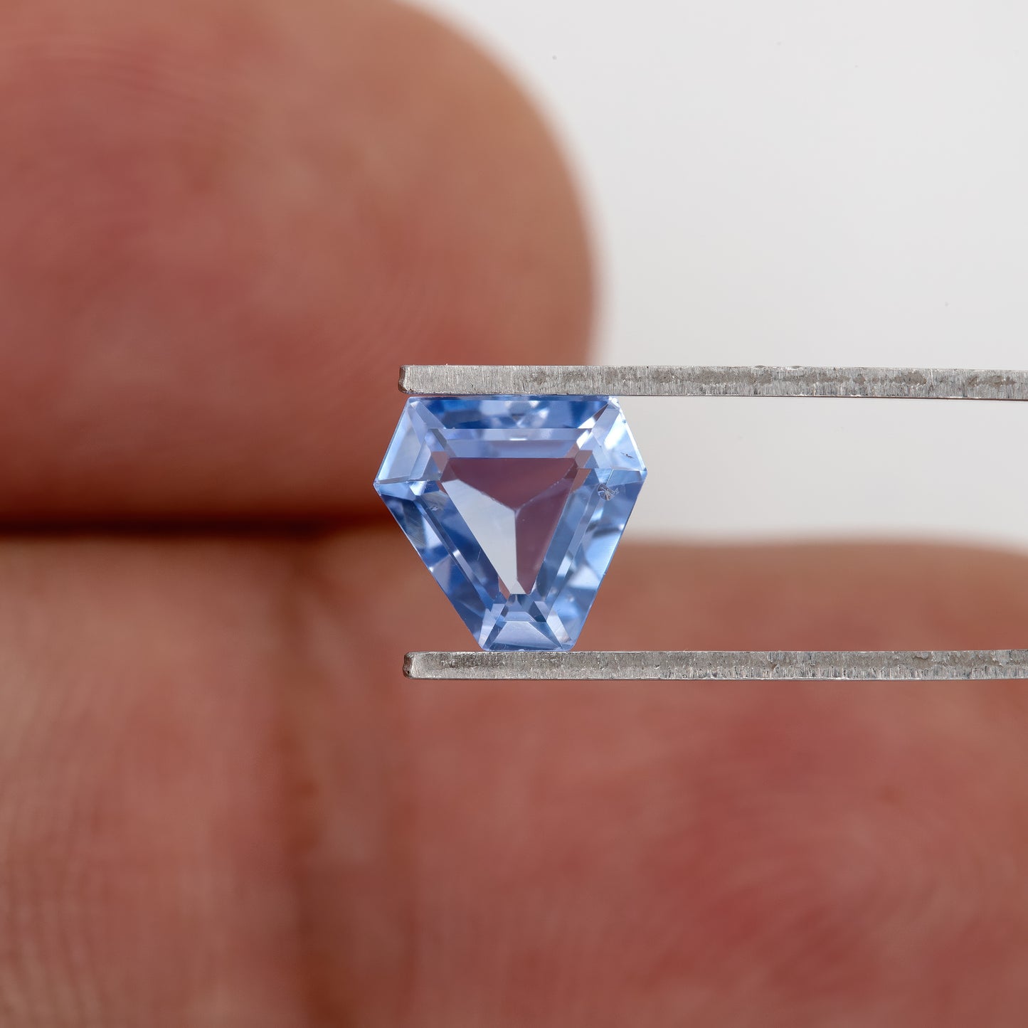Cornflower to Sky Blue 1.20 Ct Sapphire | Unheated Fancy Geometric Cut Gemstone | Natural Sapphire for Bespoke Rings & Artistic Fine Jewelry