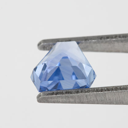 Cornflower to Sky Blue 1.20 Ct Sapphire | Unheated Fancy Geometric Cut Gemstone | Natural Sapphire for Bespoke Rings & Artistic Fine Jewelry