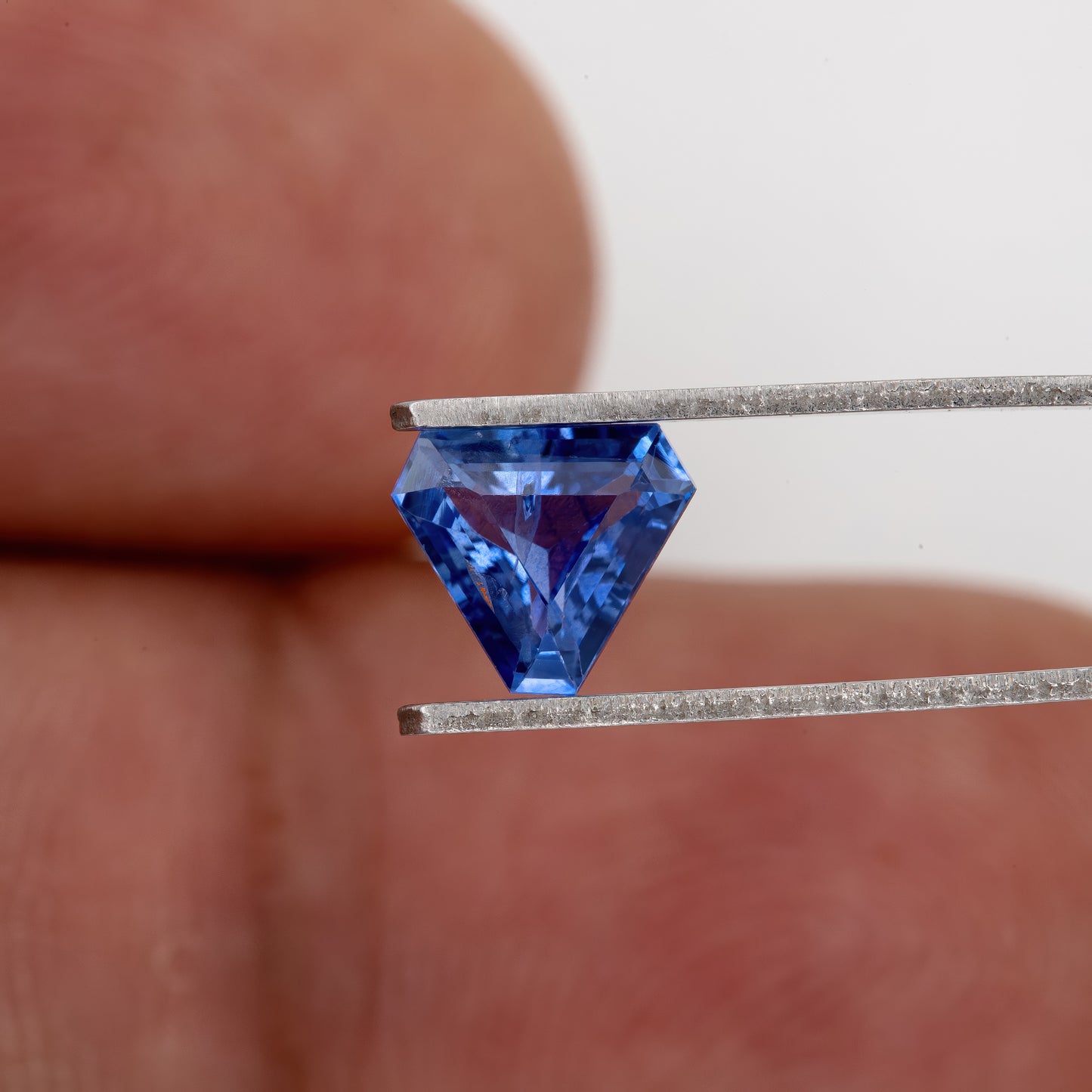 Deep Royal to Midnight Blue 1.03 Ct Sapphire | Unheated Geometric Fancy Cut Gemstone | Natural Sapphire for Contemporary Rings & Designer Jewelry