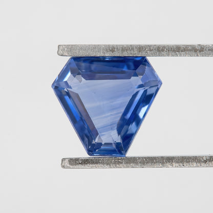 Light Cornflower Blue 1.06 Ct Sapphire | Unheated Geometric Fancy Cut | Natural Sapphire for Bold Rings & Designer Fine Jewelry