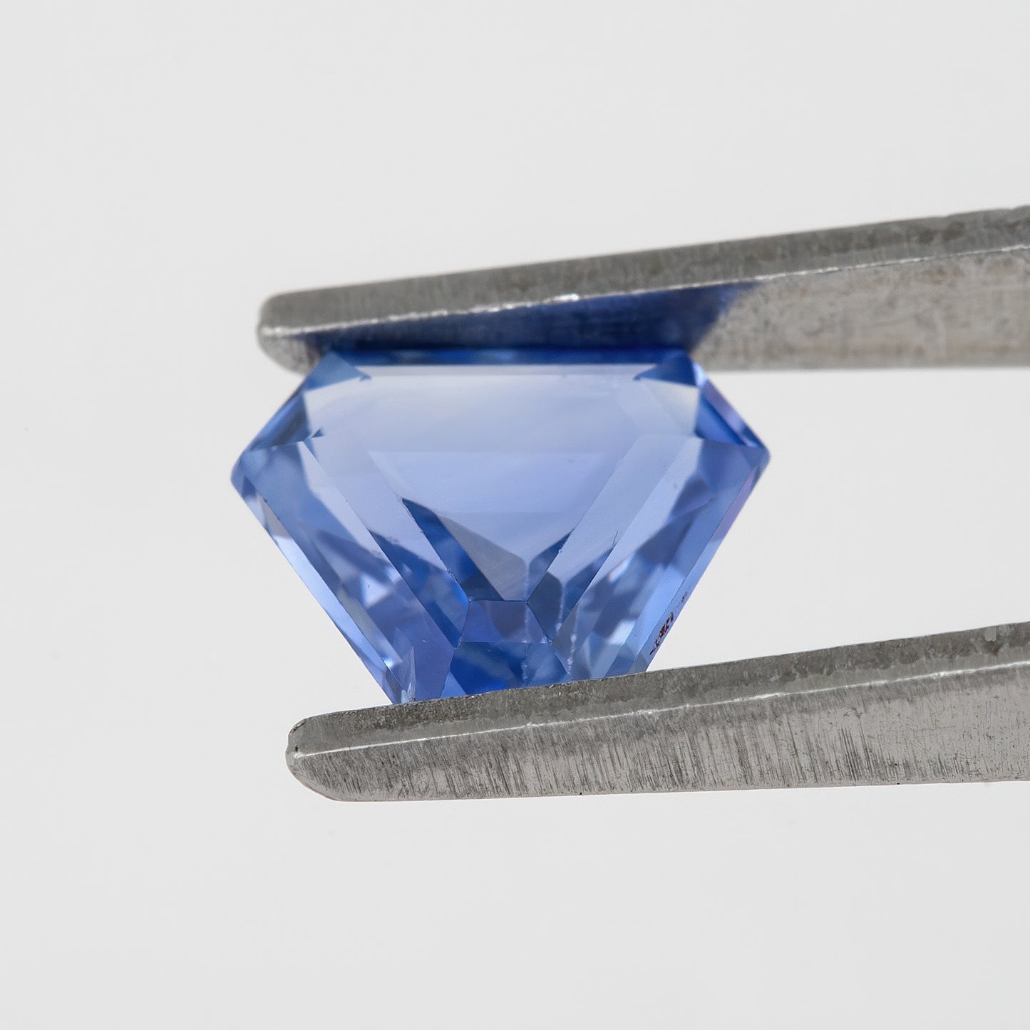 Light Cornflower Blue 1.06 Ct Sapphire | Unheated Geometric Fancy Cut | Natural Sapphire for Bold Rings & Designer Fine Jewelry