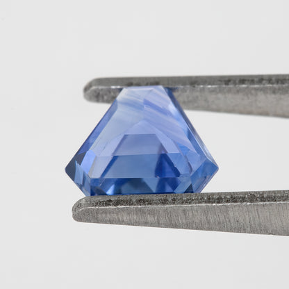 Light Cornflower Blue 1.06 Ct Sapphire | Unheated Geometric Fancy Cut | Natural Sapphire for Bold Rings & Designer Fine Jewelry