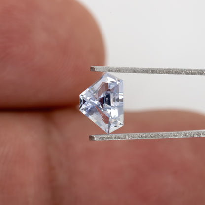 Subtle Bluish-Lavender Tone Geometric Cut Sapphire | 0.95 Ct Untreated Eye Clean Gem | Ideal for Bold Rings, Pendants & Fine Jewelry Use
