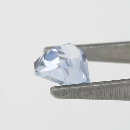 Subtle Bluish-Lavender Tone Geometric Cut Sapphire | 0.95 Ct Untreated Eye Clean Gem | Ideal for Bold Rings, Pendants & Fine Jewelry Use