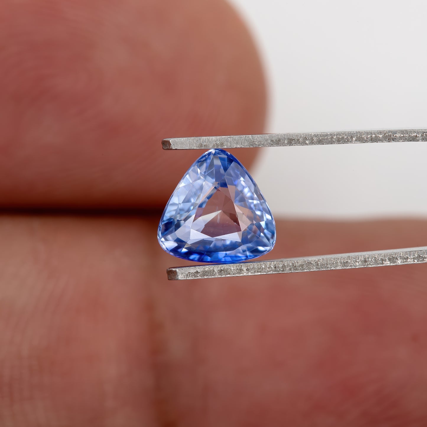 Vibrant Blue with Soft Tonal Variation Trillion Cut Sapphire | 1.24 Ct Natural Untreated Gem | Eye Clean Stone for Standout Jewelry