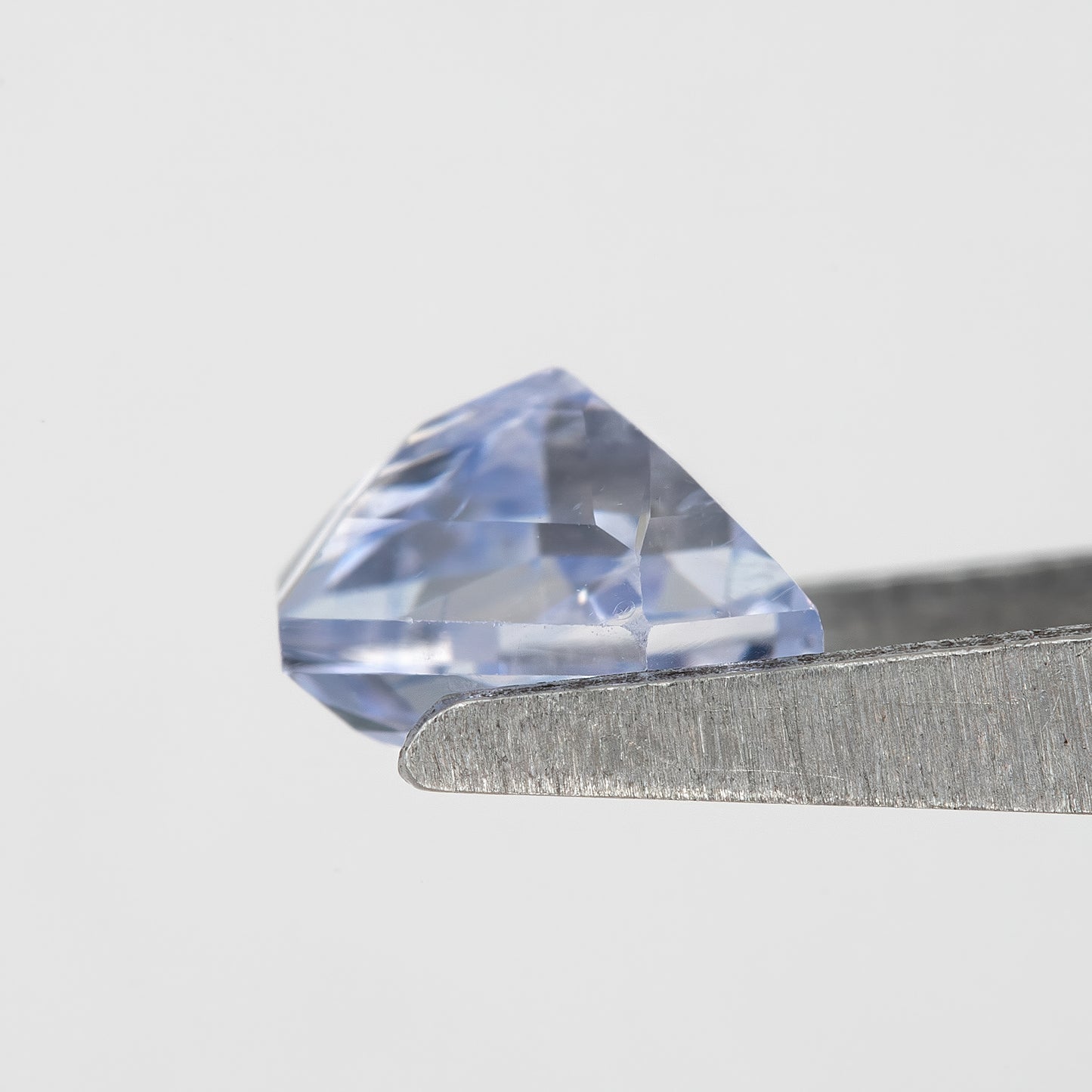 Icy Blue with Subtle Violet Undertones Geometric Cut Sapphire | 1.35 Ct Natural Untreated Gem | Eye Clean Stone for Fine Jewelry Design