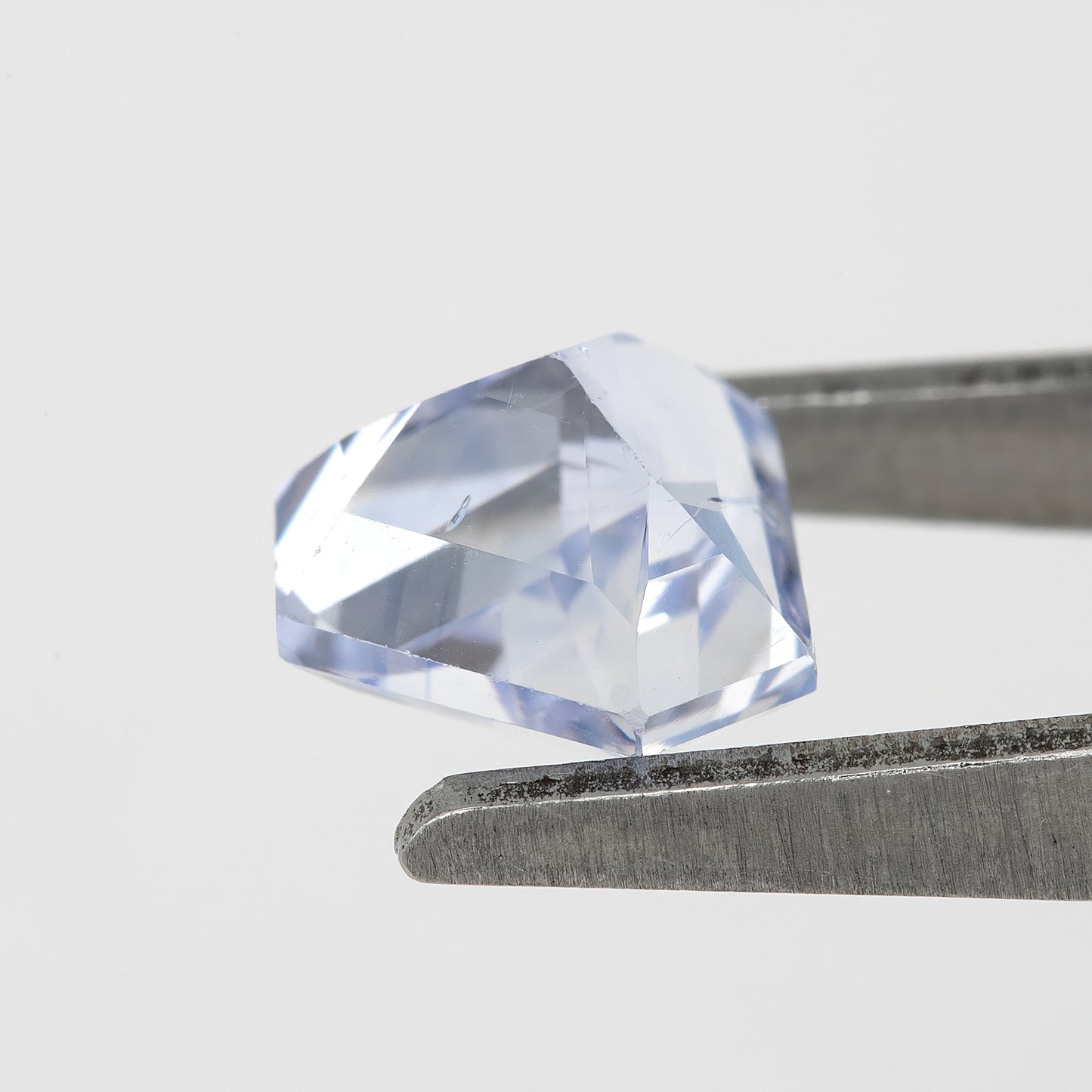 Icy Blue with Subtle Violet Undertones Geometric Cut Sapphire | 1.35 Ct Natural Untreated Gem | Eye Clean Stone for Fine Jewelry Design