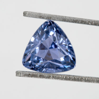 Brilliant Blend of Deep Periwinkle and violet-blue Trillion Cut Sapphire | 1.25 Ct Untreated Natural Blue Violet Gem | Eye Clean | Ideal for Designer Jewelry & Modern Ring Settings