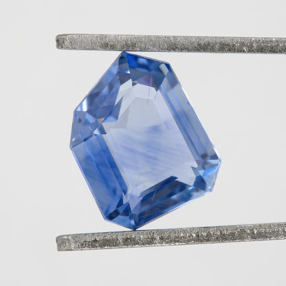 Medium-Light to Vivid Blue-Violet Geometric Cut Sapphire | 1.33 Ct Unheated Natural Eye Clean Gemstone | For Custom Rings & Artisan Jewelry