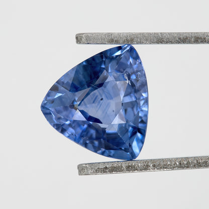 Vibrant Cornflower-to-Violet Blue Trillion Cut Sapphire | 1.07 Ct Unheated Natural Eye Clean Gem | Perfect for Rings or Pendants