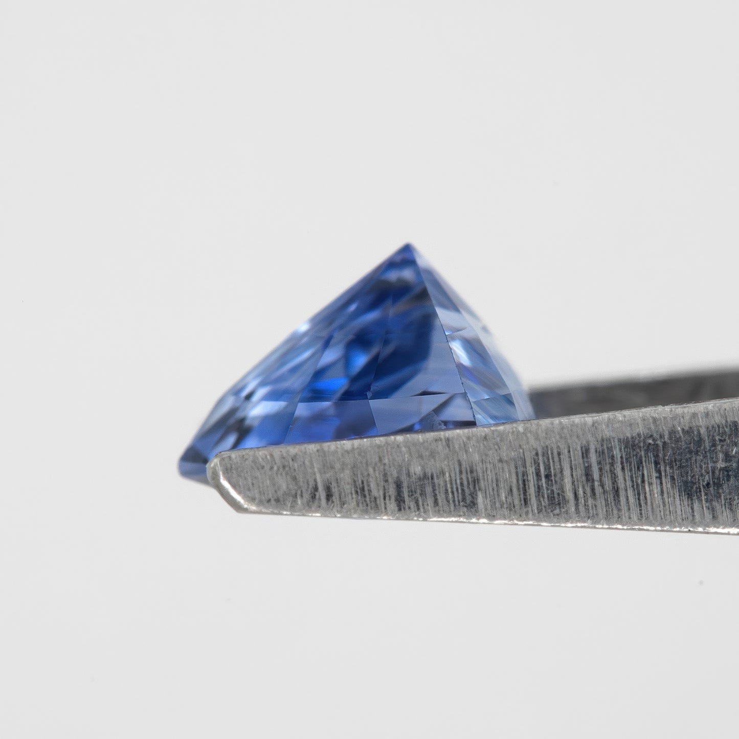 Light Cornflower Blue with Icy Brilliance Trillion Cut Sapphire | 1.26 Ct Unheated Natural Eye Clean Gem | For Statement Rings & Fine Jewelry