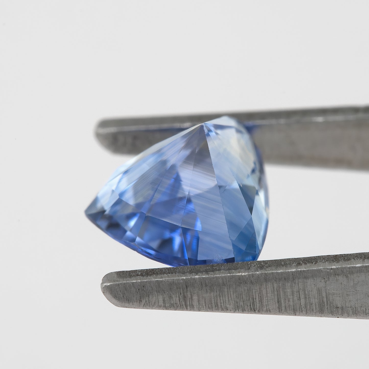 Light Cornflower Blue with Icy Brilliance Trillion Cut Sapphire | 1.26 Ct Unheated Natural Eye Clean Gem | For Statement Rings & Fine Jewelry