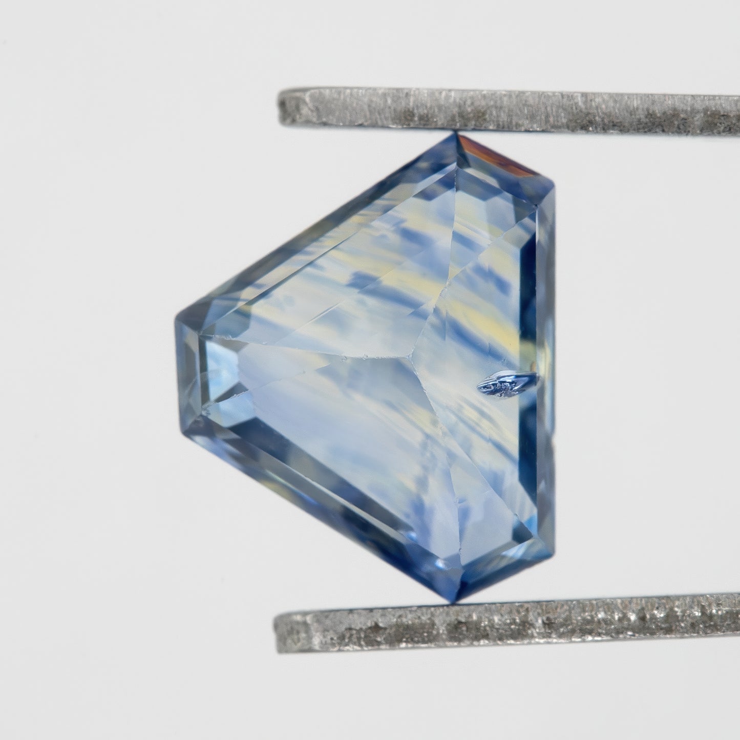 Cool Violet-Blue Tones with Geometric Brilliance Sapphire | 1.40 Ct Untreated Eye Clean Natural Gem | Unique Cut for Custom Rings & Designer Jewelry