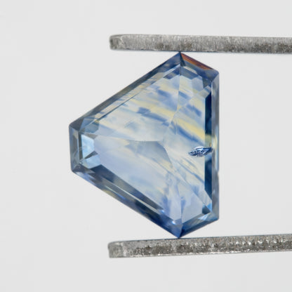 Cool Violet-Blue Tones with Geometric Brilliance Sapphire | 1.40 Ct Untreated Eye Clean Natural Gem | Unique Cut for Custom Rings & Designer Jewelry
