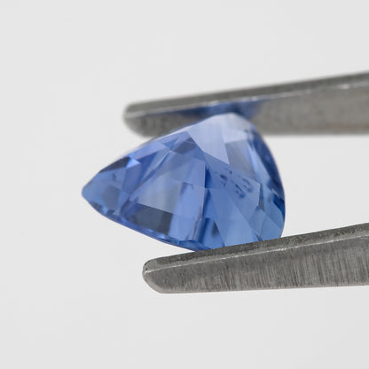 Bright Cornflower to Periwinkle Blue | 1.21 Ct Natural Trillion Sapphire | Unheated Blue Sapphire Gem | Triangle Cut Loose Stone for Bespoke Jewelry, Ring, or Pendant