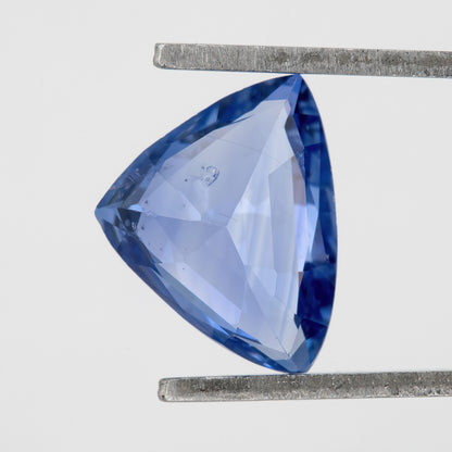 Bright Cornflower to Periwinkle Blue | 1.21 Ct Natural Trillion Sapphire | Unheated Blue Sapphire Gem | Triangle Cut Loose Stone for Bespoke Jewelry, Ring, or Pendant