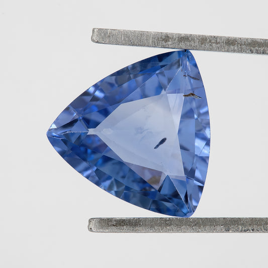 Deep Cornflower Blue | Trillion Cut Sapphire 1.33 Ct | Eye Clean Untreated Natural Sapphire | Ideal for Fine Jewelry & Custom Engagement Rings