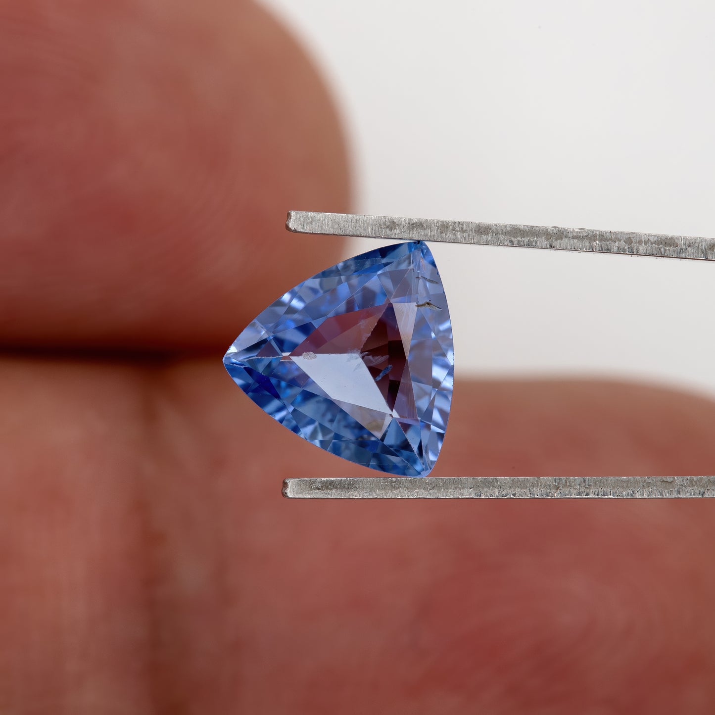 Deep Cornflower Blue | Trillion Cut Sapphire 1.33 Ct | Eye Clean Untreated Natural Sapphire | Ideal for Fine Jewelry & Custom Engagement Rings