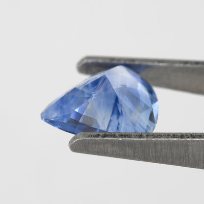 Vibrant Cornflower to Sky Blue | Natural Trillion Cut Sapphire 1.22 Ct | Eye Clean Untreated Blue Sapphire | Fine Gemstone for Statement Jewelry & Custom Rings