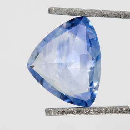 Vibrant Cornflower to Sky Blue | Natural Trillion Cut Sapphire 1.22 Ct | Eye Clean Untreated Blue Sapphire | Fine Gemstone for Statement Jewelry & Custom Rings