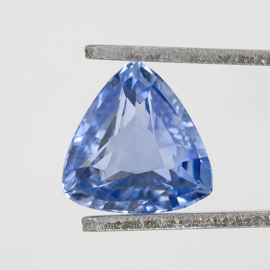Light to Cornflower Blue | Natural Trillion Blue Sapphire 1.27 Ct | Untreated Eye Clean Gem | Vibrant Loose Sapphire for Fine Rings & Custom Jewelry