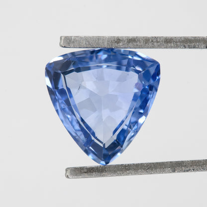 Light to Cornflower Blue | Natural Trillion Blue Sapphire 1.27 Ct | Untreated Eye Clean Gem | Vibrant Loose Sapphire for Fine Rings & Custom Jewelry