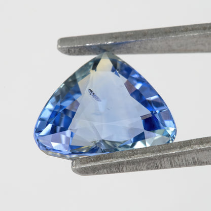 Bi-color Mix of Icy Blue | Natural Bicolor Sapphire 1.88ct | Oval Cut Eye Clean Blue and Champagne Yellow Gem | Untreated Gemstone for Statement Jewelry