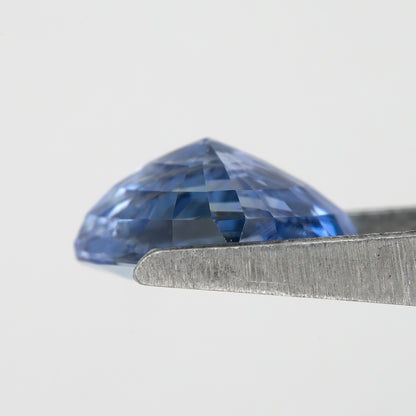 Bi-color Mix of Icy Blue | Natural Bicolor Sapphire 1.88ct | Oval Cut Eye Clean Blue and Champagne Yellow Gem | Untreated Gemstone for Statement Jewelry