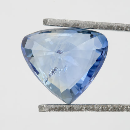 Bi-color Mix of Icy Blue | Natural Bicolor Sapphire 1.88ct | Oval Cut Eye Clean Blue and Champagne Yellow Gem | Untreated Gemstone for Statement Jewelry