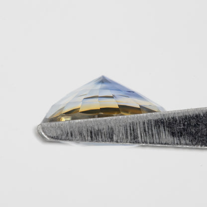 Bicolor – Blue & Yellow | Natural Sapphire 2.43 Ct | Oval Cut Heated Ceylon Gem | Eye Clean Gemstone for Statement Ring or Pendant