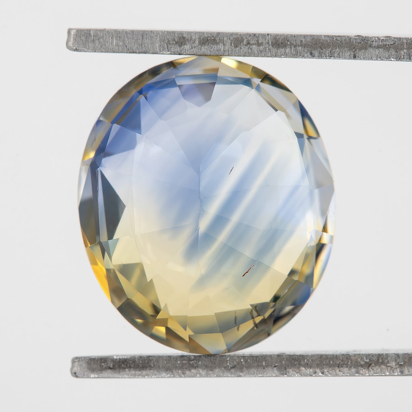 Bicolor – Blue & Yellow | Natural Sapphire 2.43 Ct | Oval Cut Heated Ceylon Gem | Eye Clean Gemstone for Statement Ring or Pendant