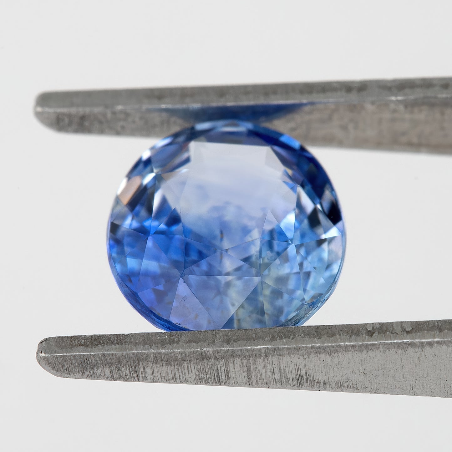 Bicolor - Blue & White | Natural Sapphire 1.73 Ct | Oval Cut Heated Ceylon Gemstone | Eye Clean Loose Stone for Fine Jewelry | Unique Cut