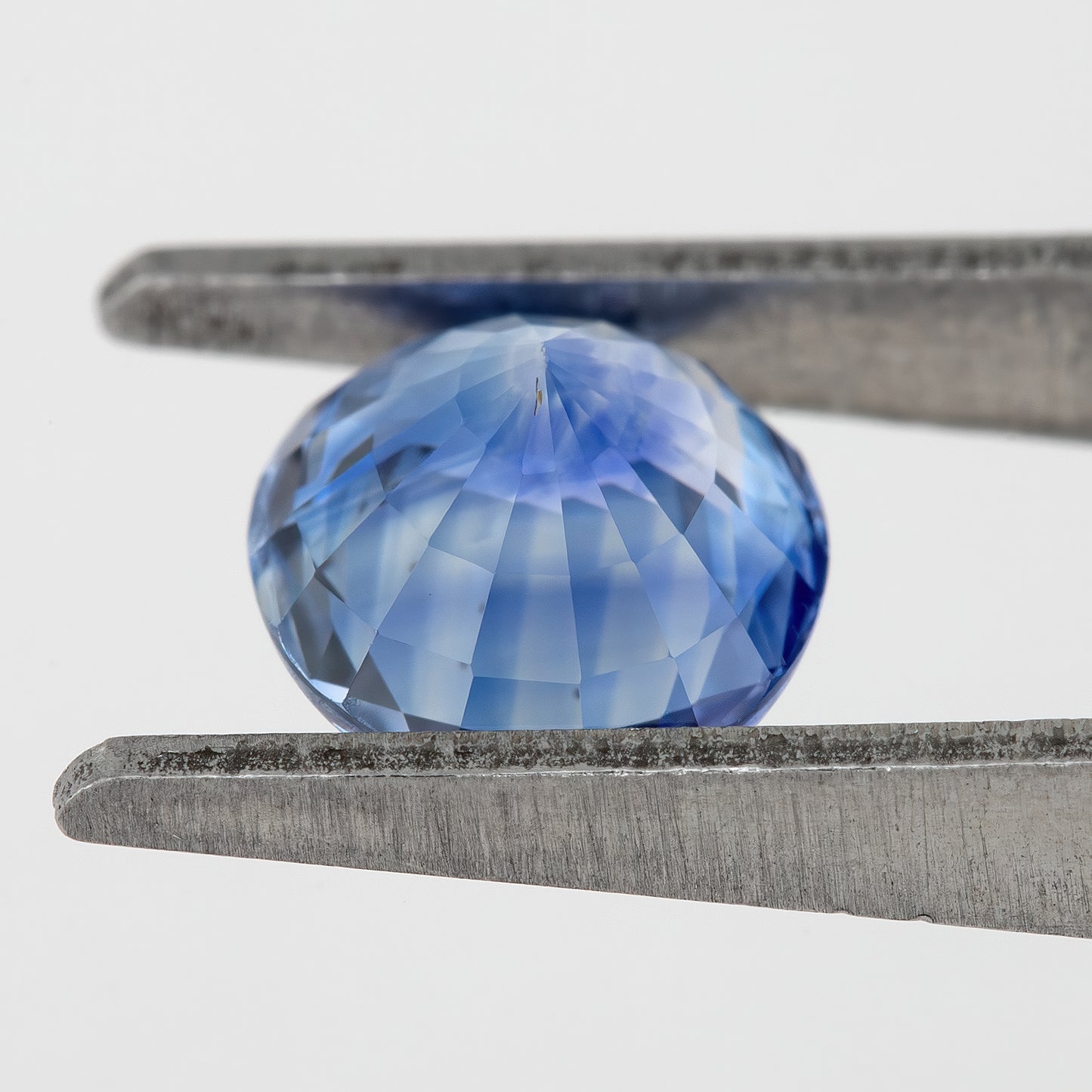 Bicolor - Blue & White | Natural Sapphire 1.73 Ct | Oval Cut Heated Ceylon Gemstone | Eye Clean Loose Stone for Fine Jewelry | Unique Cut