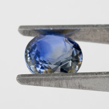 Bicolor – Blue | Natural Sapphire 1.83 Ct | Oval Cut Eye Clean Heated Gemstone | Loose Ceylon Sapphire for Jewelry Making | Unique Piece