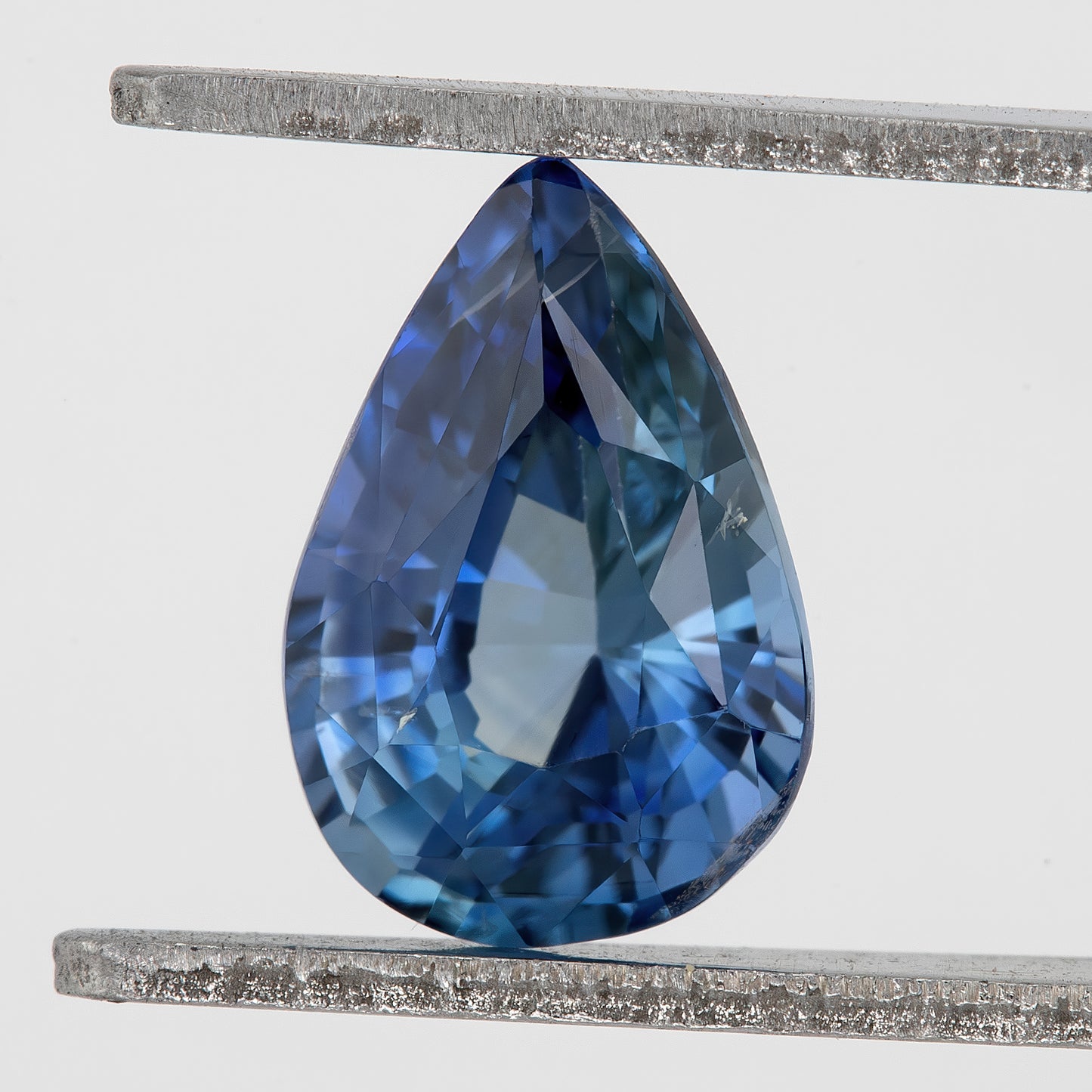 Natural Bicolor Sapphire 1.71 Ct | Pear Shape Blue Yellow Ceylon Gem | Eye Clean Heated Loose Stone for Fine Jewelry Design | KK34