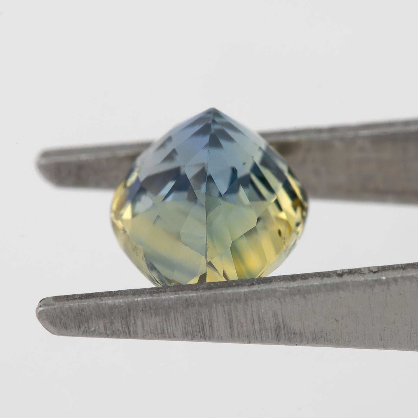 Natural Bicolor Sapphire 1.71 Ct | Pear Shape Blue Yellow Ceylon Gem | Eye Clean Heated Loose Stone for Fine Jewelry Design | KK34