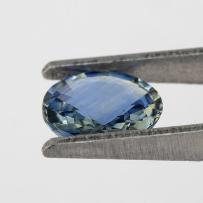 Bicolor – Blue & Yellow | Natural Sapphire 1.56 Ct | Round Cut Heated Gemstone | Eye Clean Loose Ceylon Stone for Fine Jewelry Design