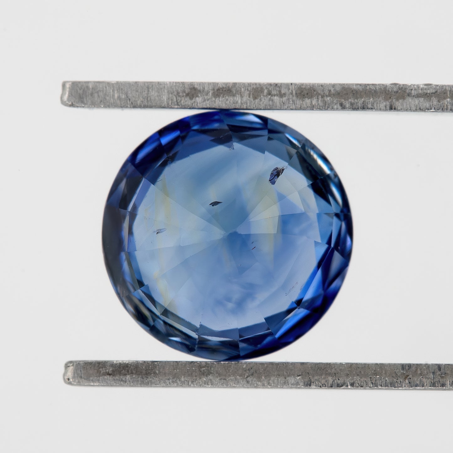 Bicolor – Blue | Natural Sapphire 1.54 Ct | Round Cut Ceylon Loose Gemstone | Heated Eye Clean Sapphire for Fine Jewelry Making