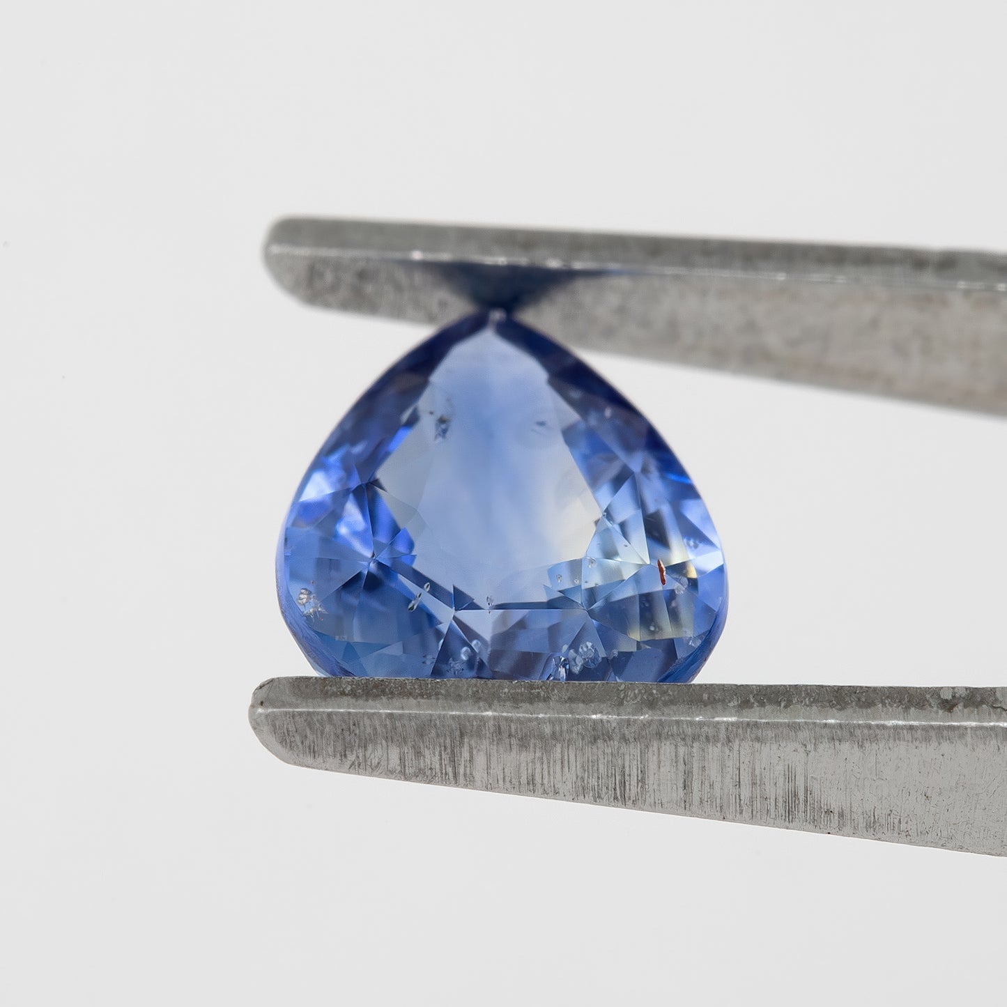 Bicolor – Blue & White Sapphire 1.41 Ct | Pear Cut Heated Ceylon Gemstone | Eye Clean Loose Stone for Fine Jewelry or Pendant Design