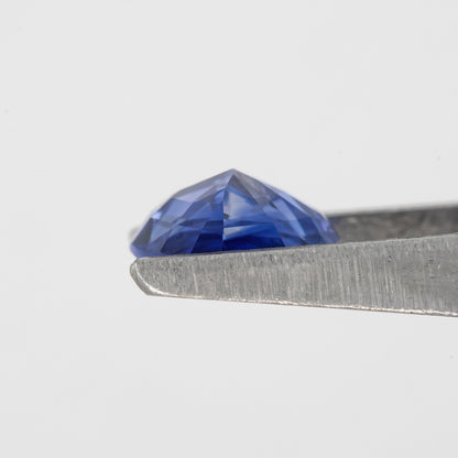 Bicolor – Blue & White Sapphire 1.00 Ct | Pear Cut Untreated Ceylon Gemstone | Eye Clean Loose Stone for Fine Jewelry or Pendant Design