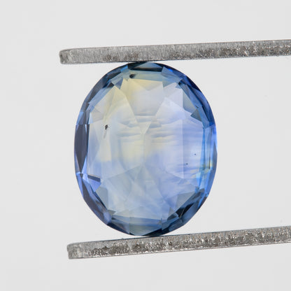 Bicolor – Blue & Yellow Sapphire 1.58 Ct | Oval Cut Untreated Ceylon Gemstone | Eye Clean Loose Stone for Fine Jewelry or Ring Design
