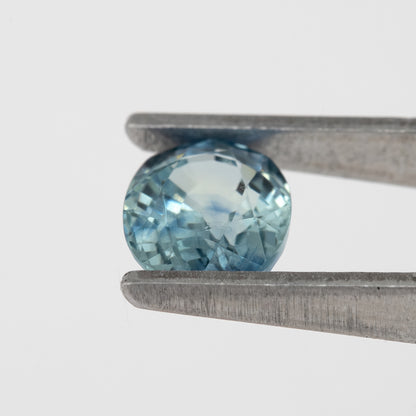 Bicolor – Blue & Icy White Sapphire 1.18 Ct | Oval Cut Untreated Eye Clean Ceylon Loose Gemstone | Rare Stone for Fine Jewelry Design