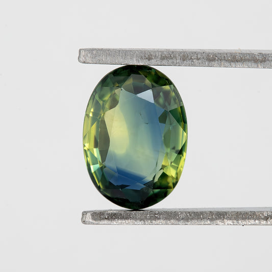 Bicolor – Deep Greenish Blue Sapphire 0.92 Ct | Oval Cut Untreated Eye Clean Ceylon Gemstone | Loose Natural Stone for Custom Jewelry Design