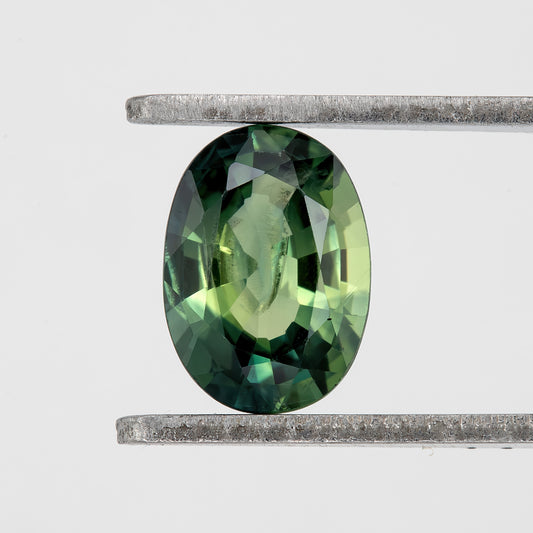 Bicolor – Deep Teal Green Sapphire 0.96 Ct | Oval Cut Untreated Eye Clean Gemstone | Natural Loose Ceylon Sapphire for Fine Jewelry Design