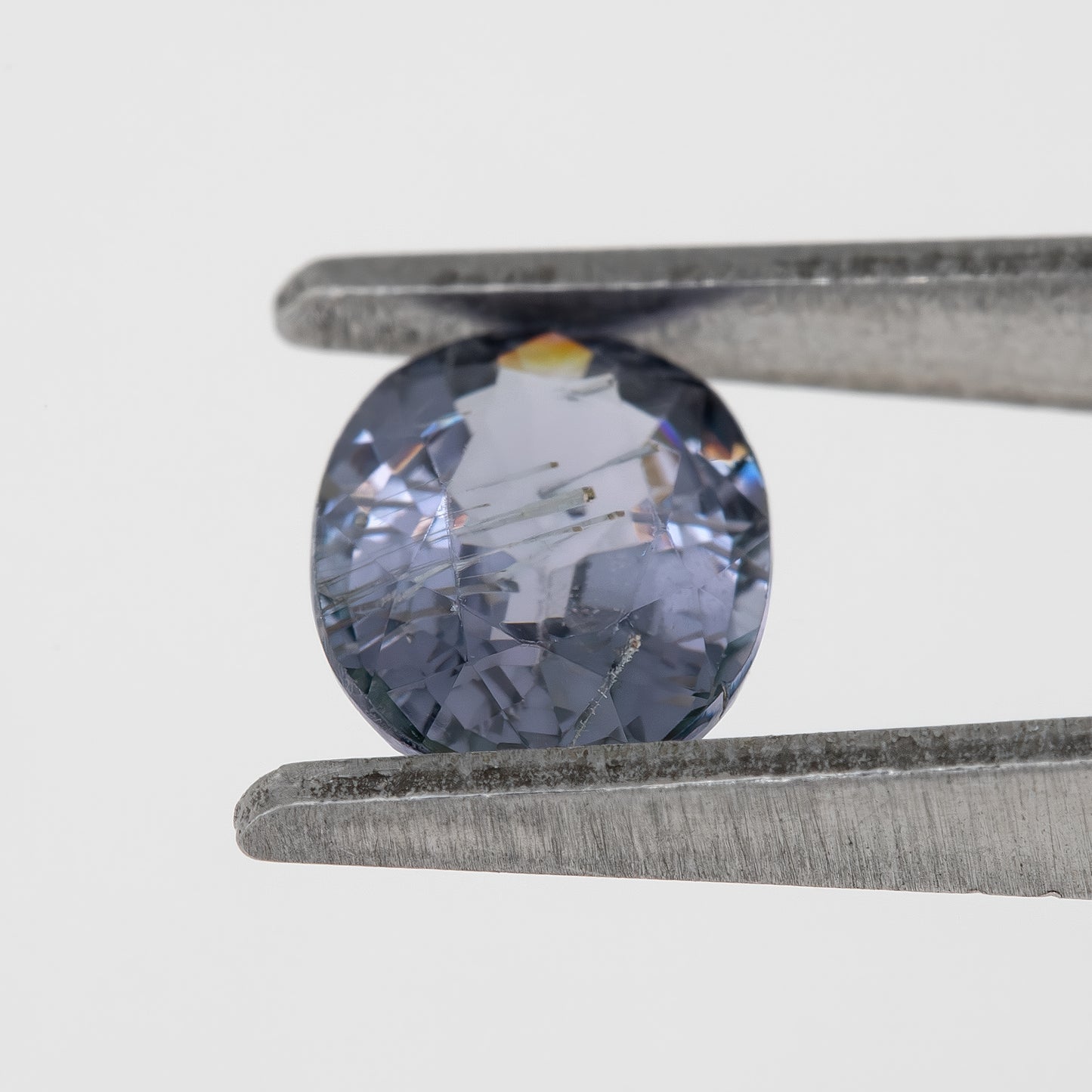 Silvery Violet Blue Bicolor Sapphire | 1.08 Ct Natural Untreated Oval Cut Gem | Eye-Catching Center Stone for Ring | Collector's Gemstone