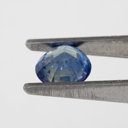 Blue Champagne Yellow Bicolor Sapphire | 0.99 Ct Natural Untreated Oval Cut | Eye Clean Gem for Fine Jewelry or Statement Ring