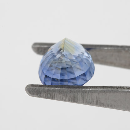 Champagne Yellow Blue Bicolor Sapphire | 1.55 Ct Natural Untreated Oval Cut Gem | Eye Clean Rare Stone for Designer or Statement Jewelry